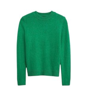NWT‎ GAP Women’s Green Crewneck Sweater Tall Warm Cozy Soft Bright Jewel Tone